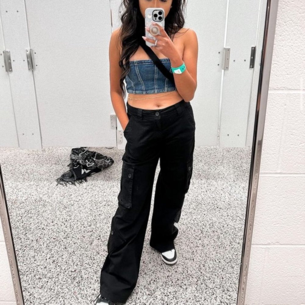 Denim Bandeau Tube Top